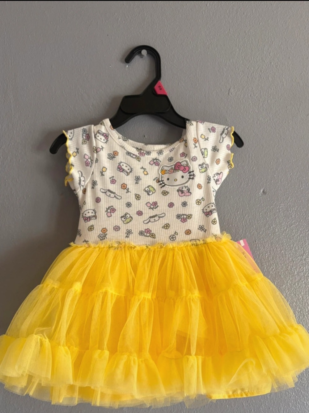 Hello Kitty White & Yellow Tulle Party Dress